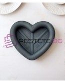 Силиконова форма сърце за торни и свещи